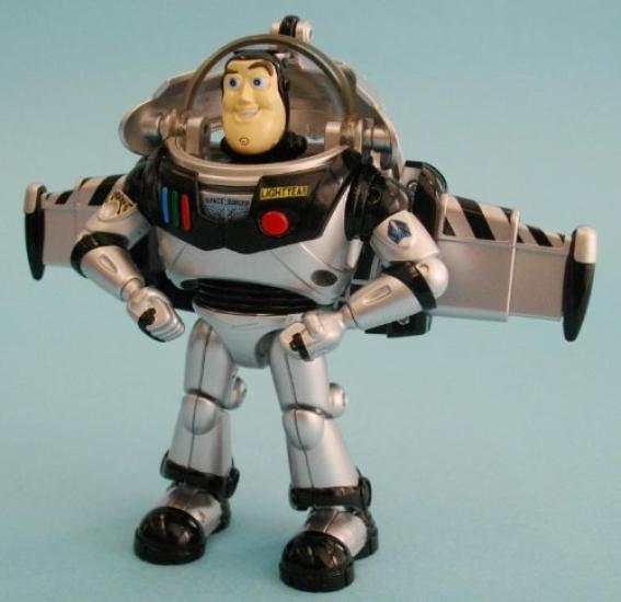 Transformers Disney Label Buzz Lightyear Spaceship Monochrome