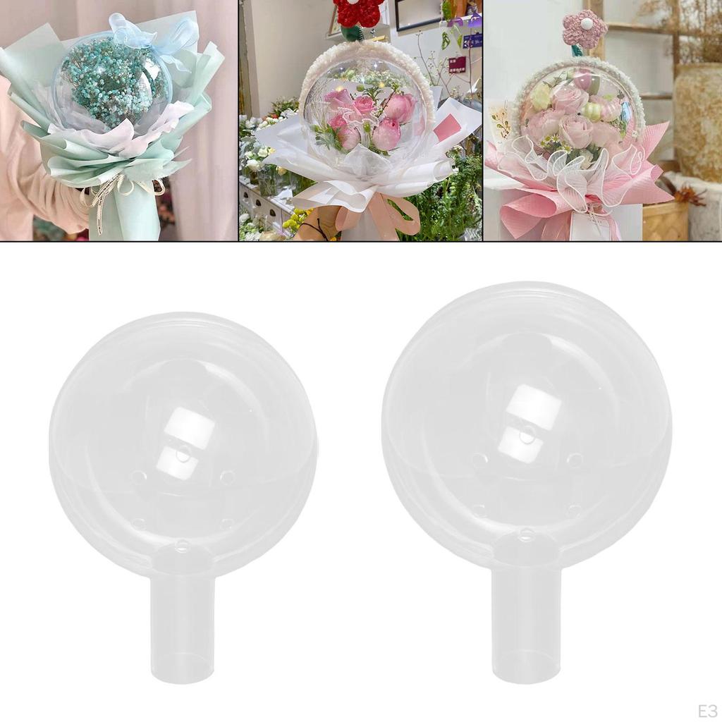 Halter Geschenkverpackung Transparente Blumenstraußkugel für den Valentinstag