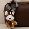 Plush Teddy Bear Car Pendant With Cartoon Design For Kids And Teens