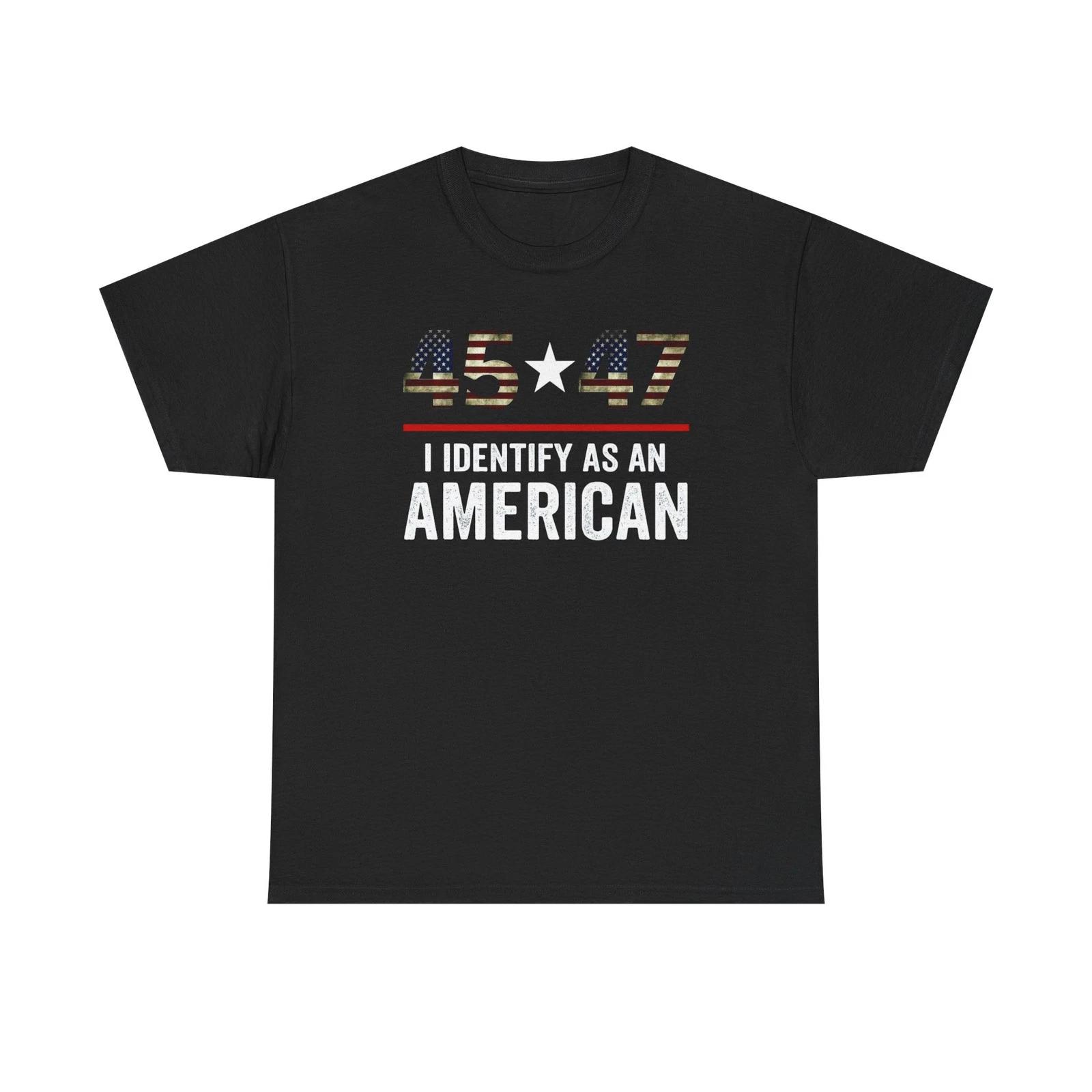45/47 I Identify As An American Unisex Heavy Cotton Tee 2XL