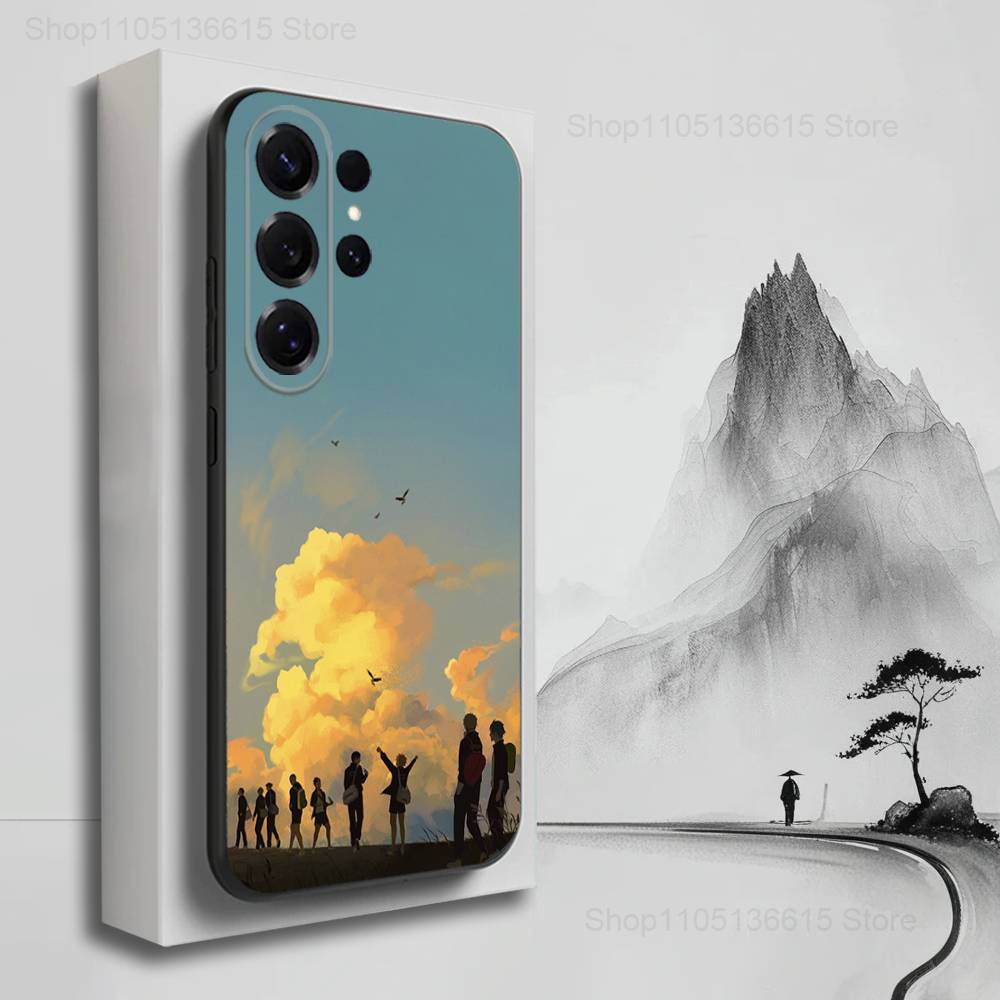 Anime H-haikyuu K-Karasun Phone Case For Samsung S25,S24,S23,S22,S21,S20,S10,S9,Ultra,Plus,Lite,FE,Soft Silicone Black Cover