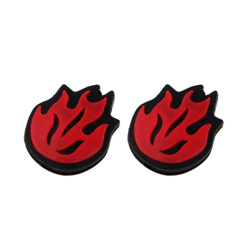 2Pcs Tennis Vibration Dampener Silicone Racquet Shock Absorbers Flame Shape Tennis Racket Dampeners Tennis Accessories