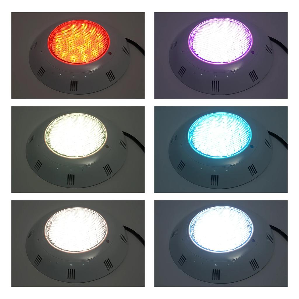 12V 54W Pool Light Underwater Color-Change LED Lights RGB IP68 with RF Remote Controller