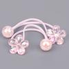 12 colorful camellia bead bubble hair bands (rose red, purple, blue, pink, green, yellow)