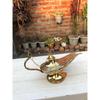Antike Vintage Aladdin Messing Genie Öllampe 8" Nautischer Chirag Räuchergefäß