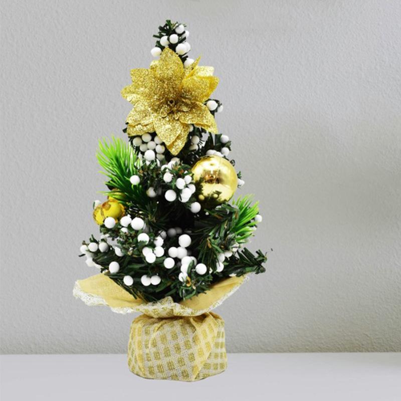 20cm Mini Christmas Decorative Trees Christmas Tabletop Tree Decoration 2025 Christmas Ornaments Xmas Navidad Gift