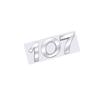 3D Glossy Black Chrome Silver Metal Logo Emblem Badge Decal Car Sticker 107 Car Accessories