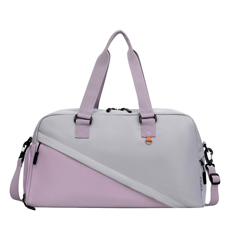 Simple business trip, large capacity, carry-on luggage with shoes compartment, wet and dry separation, sports and fitness bag can be set with tie rod.