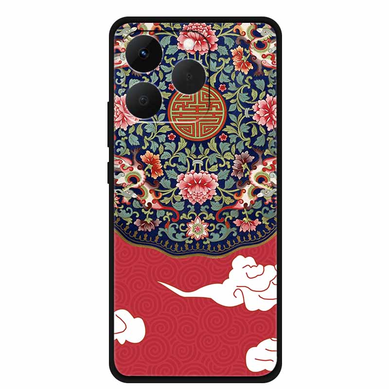 Case For OPPO Realme 15T Embossed Blossoms Funda 3D Relief Flowers Coque Silicone Soft Phone Cover For Realme 15 T 5G Bumper