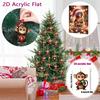 Monkey Advent Calendar 2025 2D Acrylic Monkey Hanging Ornament for Christmas Tree 24 Days Christmas Countdown Calendar for Kids Adult