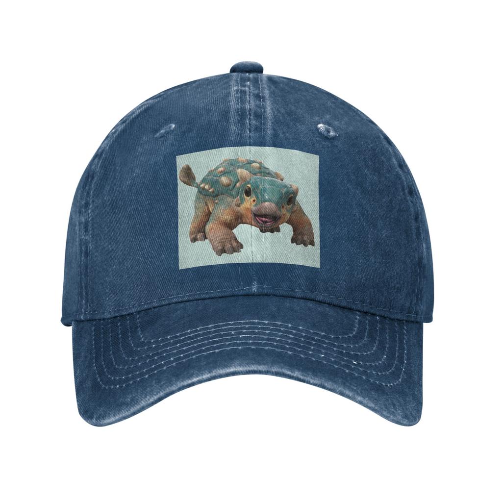 Bumpy Ankylosaurus Magniventris Baseball Caps Fashion Washed Denim Hats Adjustable Casquette Baseball Cowboy Hat for Unisex