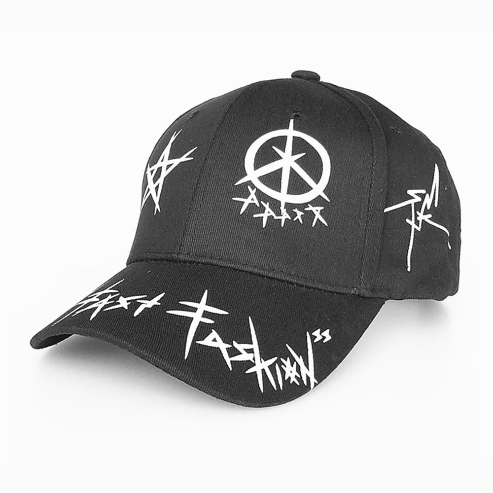 

Custom Graffiti Baseball Cap Black White Patchwork Hip Hop Snapback Hat for Men Women 56-58cm чёрный