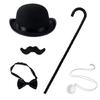 Gentlemans Costume Accessories Rich Man Costume Victorian Costume Monopolys Costume Necktie Mustache Mustache Monocle