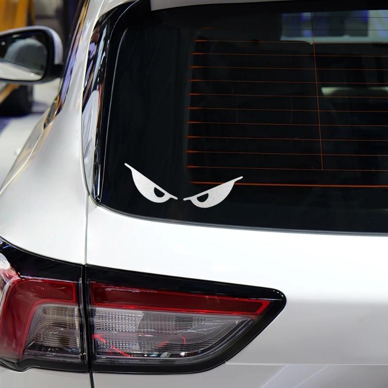 Reflective Evil Eyes Stickers Car Window Body Motorcycle Helmet Vinyl Decals Personalized Truck Side Mirror Decor Accessories