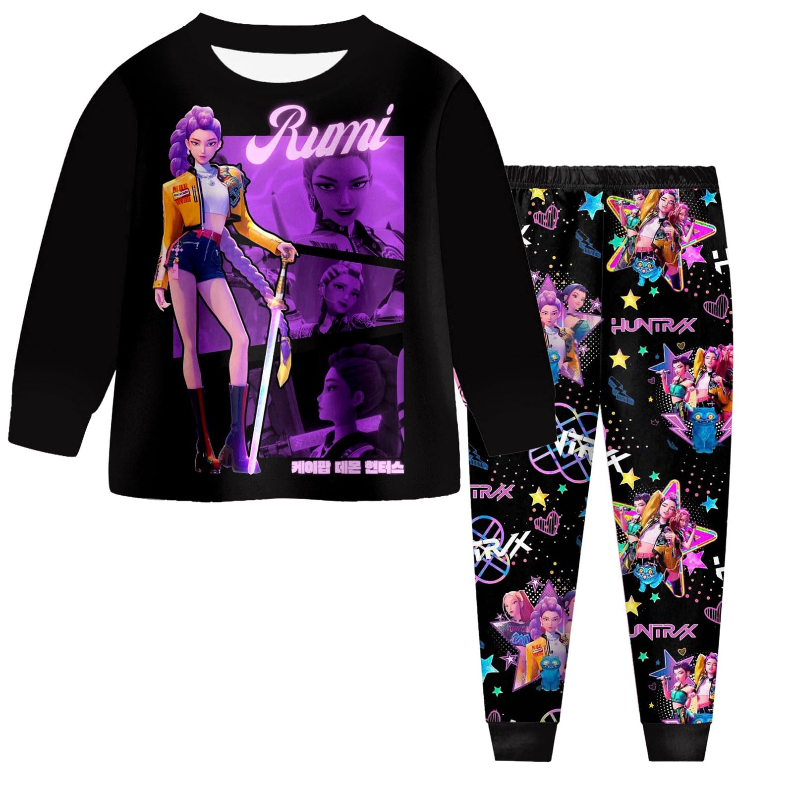 

Детский модный костюм юбка топ с круглым вырезом и длинными рукавами брюки 130