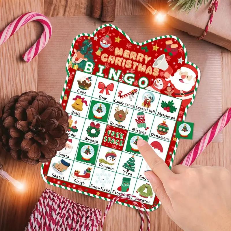 33pc/Set Colorful Birthdays Holiday Pattern For Family Gatherings Bingo Games Family Gatherings