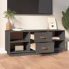VidaXL Meuble TV Gris 100x34x40 cm Bois de pin massif 818227