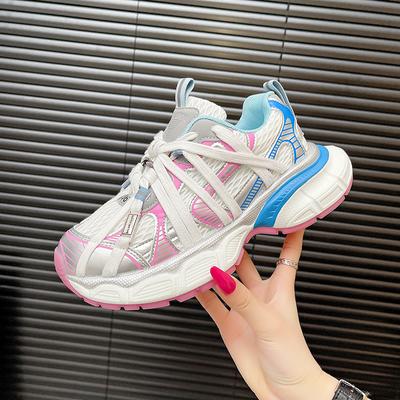 Fashion Luxury Women Shoes Autumn Wedge Basket 2025 Casual Female Chunky Sneakers Womens Designer Breathable Mesh Platform Shoes
