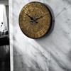 Vintage Clock Brass Handcrafted Wooden Wall Clock