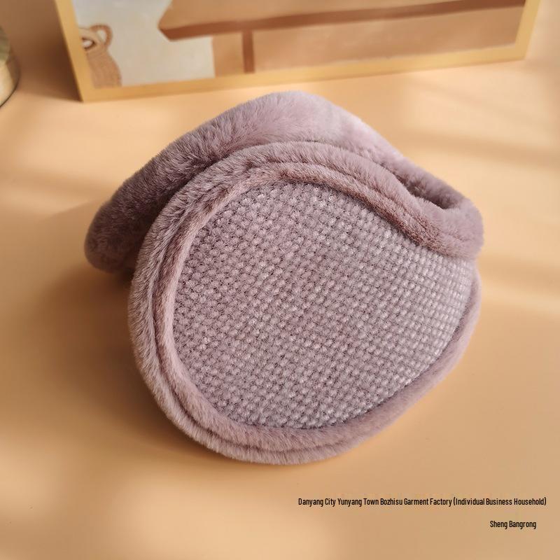 Korean Style Cute Women's Winter Earmuffs - Thick, Lined, Warm, Anti-Freeze Ear Protectors
