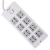 Deli 18212 8-Outlet Power Strip with Overload Protection, 5M (2-Pack) CN plug (adapter included)