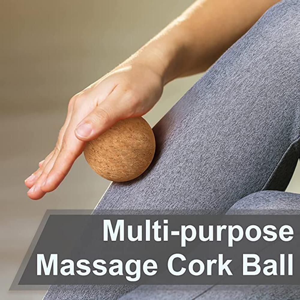 Naturkork Massageball Faszien Erdnussball Yogablock Rolle Schulter Halswirbelsäule Faszienball Set Yoga Neue Übung Fitness