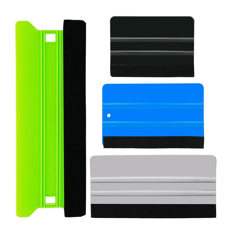 Squeegee Vinyl Tool 8IN/6IN/5IN/4IN Car Vinyl Spatula Scraper with Felt Edge Wallpaper Decal Applicator Kit Wrapping Tools