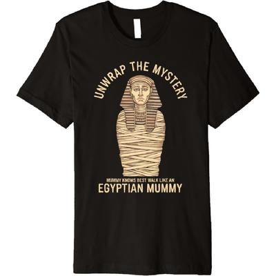 Egyptian Mythology Egypt Pyramid Ancient Egyptian Mummy Premium T-Shirt(18)