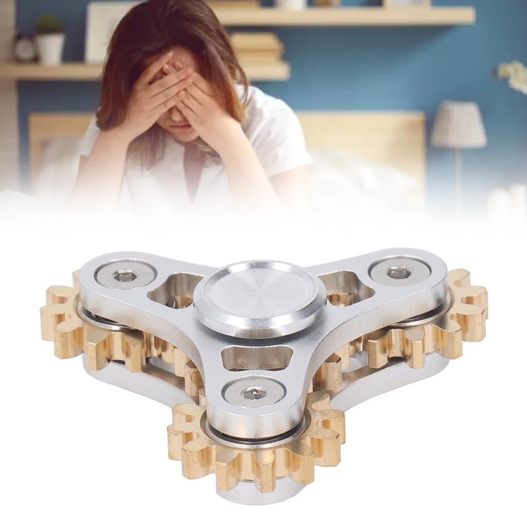 4 Gears   Bearing Toy Stress Reducer Anxiety Game Brass   Bearing Toy for Kids Adult