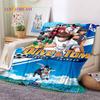 Cartoon Captain Tsubasa Fußball Weiche Flanelldecken, Überwurfdecke Bequeme Decke für Picknick Betten Sofa Zuhause Schlafzimmer Geschenke