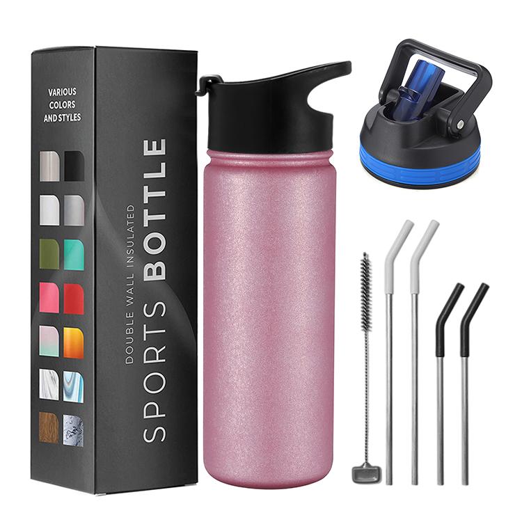 Everich Rainbow Electroplate 18oz 32oz BPA Free Good Quality Aluminum Stainless Steel Double Wall Sport Water Bottle 301-400ml