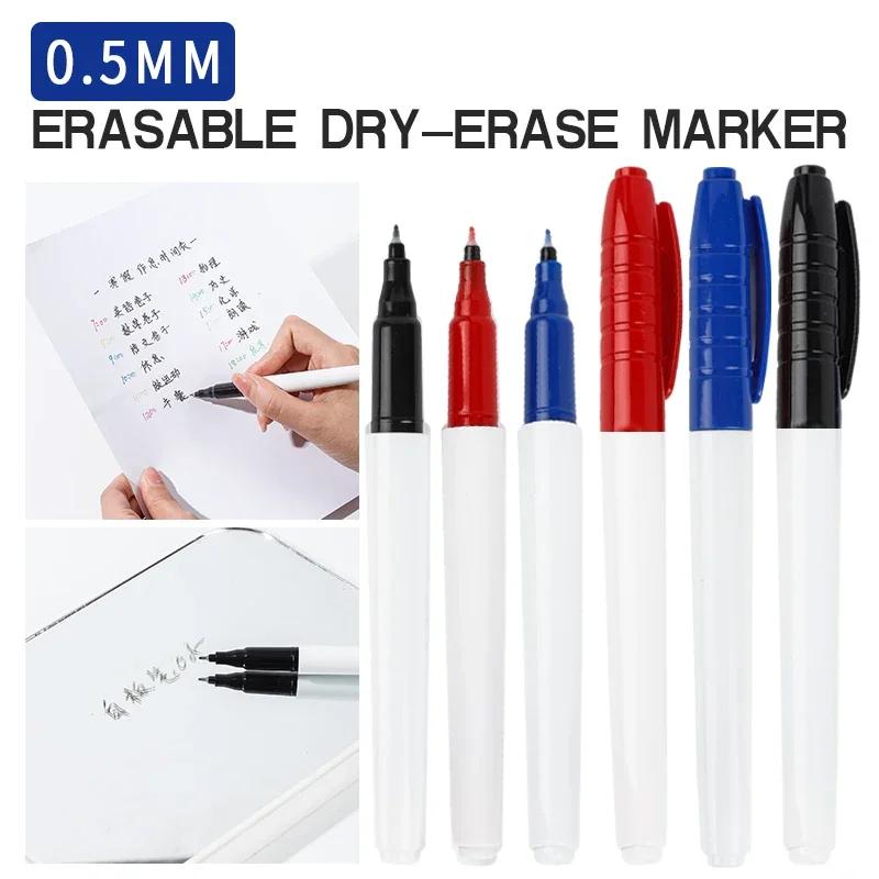 12Colors/set Ultra Fine Tip05mm Dry Erase Markers Erasable Whiteboard Markers for SchoolOfficePlanning White Board Marker