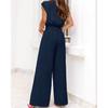 YYFS Women's Fashion Casual Summer Spring Solid Color Print Short Sleeve V-Neck Trousers Pants Suits
