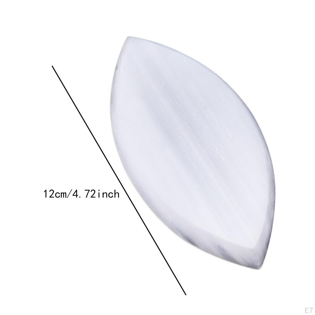 Selenite Crystal Bowl Display Decorative Housewarming Gift Multifunction Jewelry Tray Storage