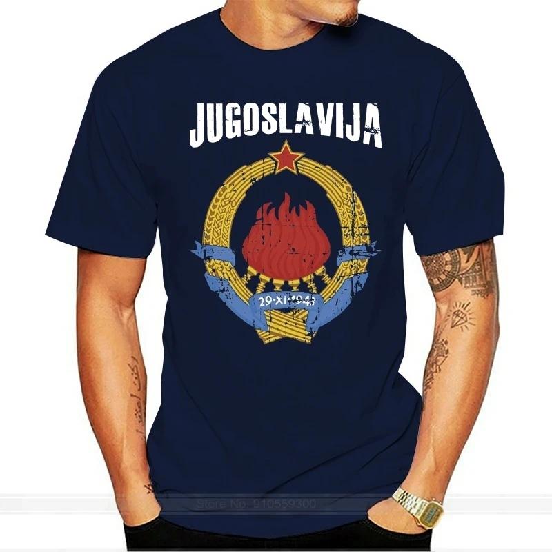 

Jugoslavija Yugoslavia Coat of Arms T-Shirt Vintage Black High Quality Men Cotton Clothing Ringer T Shirt - Men s Summer Co... S разноцветный