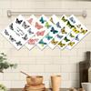 6PCS Multicolored Butterfly Swedish Dishcloths Kitchen Dish Towels Absorbent Dish Rags Eco-Friendly Washable Cleaning Wipe Cloth