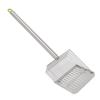 Chicken Poop Scooper Long Handle Stainless Steel Non Stick Slat Litter Sifting Shovel for Chicken Pet Cat Green