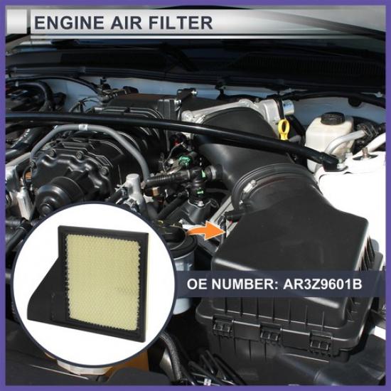 Car Engine Air Filter NoAR3Z9601B for Ford for Mustang Base,Boss 302 1 Pc