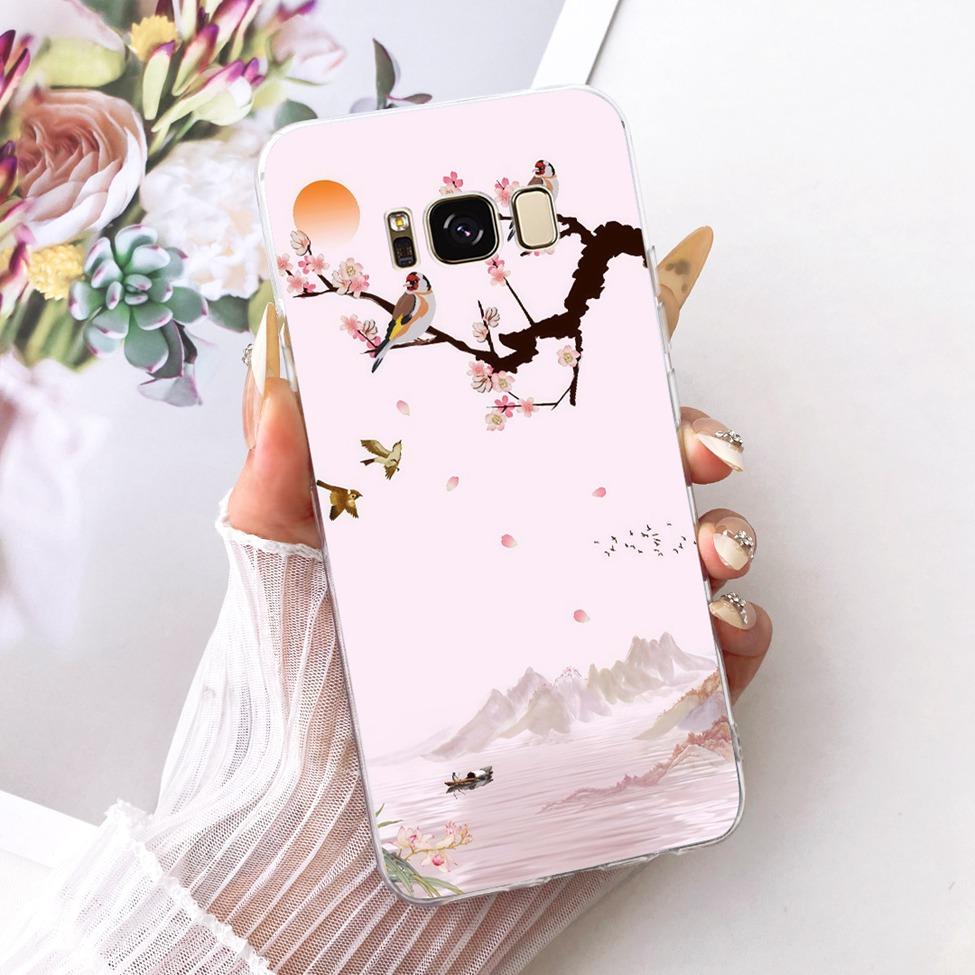 Clear For Samsung Galaxy S8 Plus SM-G955F Cover For Samsung S8+ Case Luxury Crown A-Z Letters 2D Flat Pattern Soft Phone Case