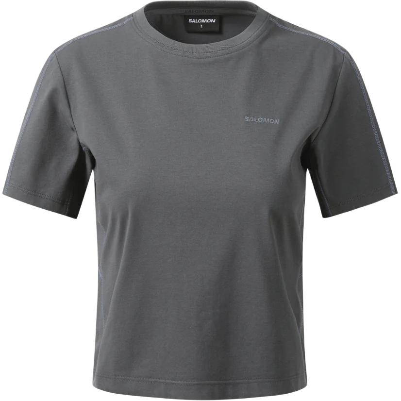 SALOMON T Shirt Women s Charcoal Black C28221 XS