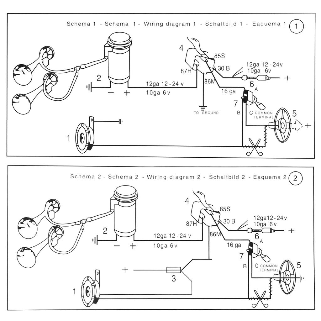 12V 24V Super lautes Zweiklang-Lufthupe Set Trompete Mit Kompressor Lautsprecher Für Motorrad Auto Boot LKW 135dB Leistungsstark Langlebig