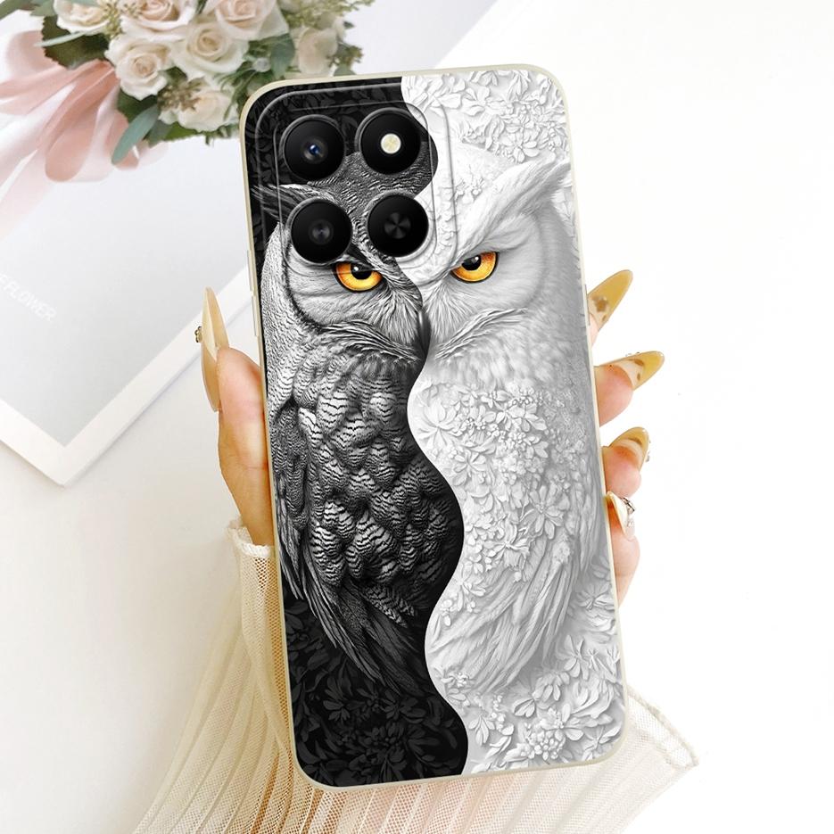 For Honor 400 Smart Case LGN-NX1 Cool Dragon Owl Painted Cover Soft TPU Phone Case For Honor X7d HonorX7d Honor400 Smart 5G Bags