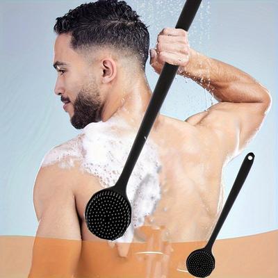 1PC Silicone Bath Brush Multifunctional Double-sided Massage Brush Bath Rub Back Rub Mud Soft Skin Care Bath Brush