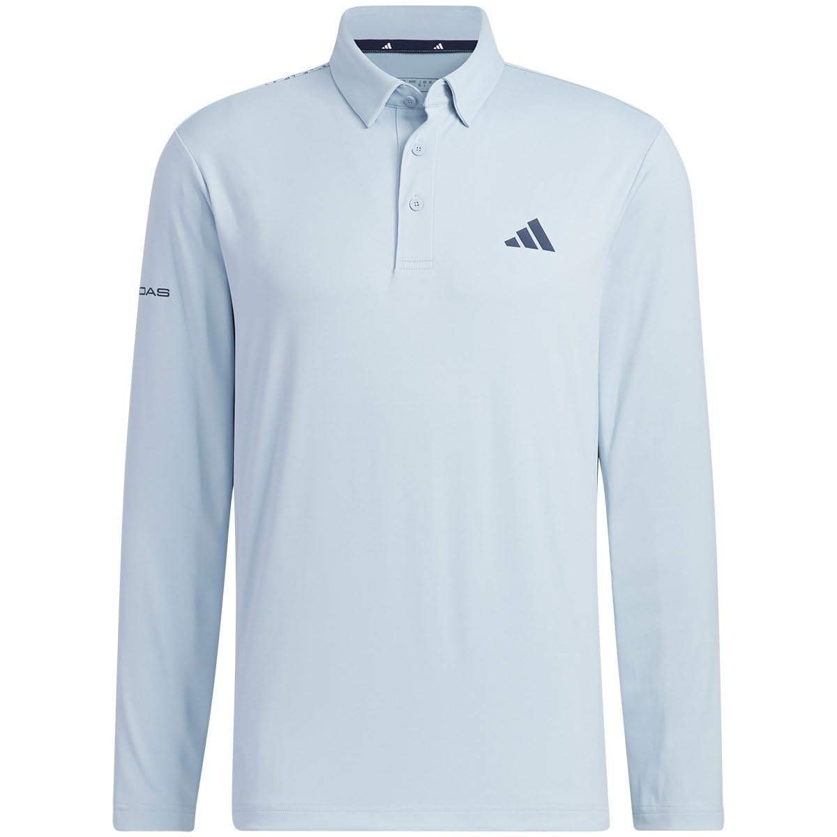 

Golf Polo Shirt BOS Motif Stretch Long Sleeve Shirt Wonder Blue [Adidas Golf] Button-Down Men s