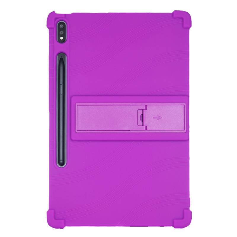 

Силіконовий протиударний чохол для Lenovo Tab P12 Pro Drop Resistance Cover Xiaoxin Pad Pro 12,6 дюймів TB-Q706F Силіконовий тримач-підставка фіолетовий