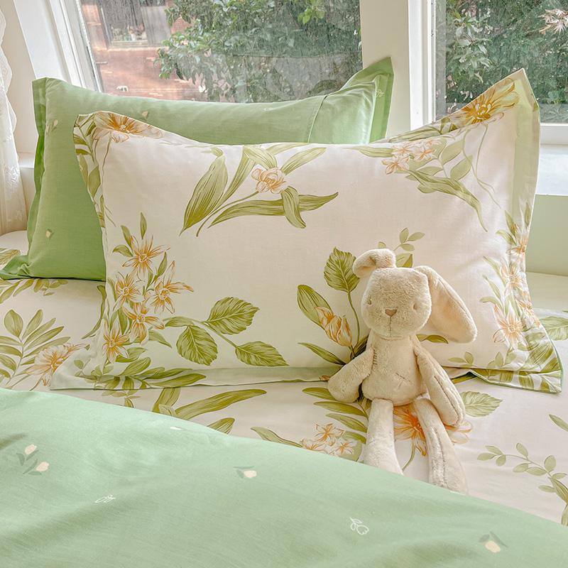 

100% хлопок, 1 шт., 48 см * 74 см, наволочка, наволочка с красивым цветочным принтом, чехол для спальни 48X74cm 1pc