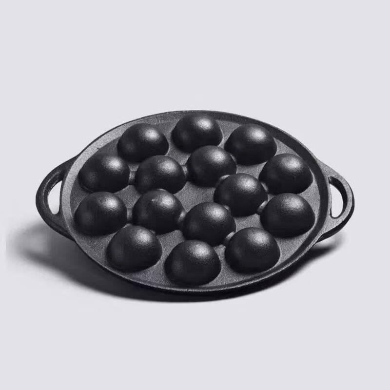 ZISIZ Cast Iron Takoyaki & Quail Egg Pan