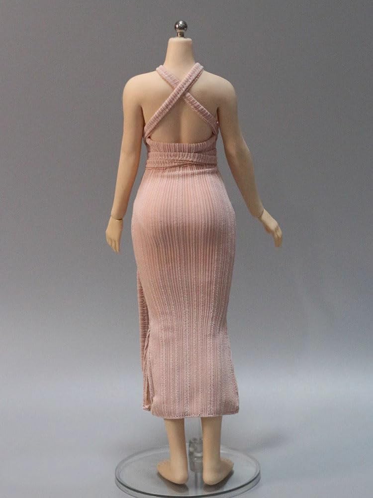 Clothing Sexy Clothing Women Long Hip Wrap Dress Evening Sexy Long Sexy Dress Shoes Not Pink 1/6 1/6 Dress, Dress, (Body, Head, Included)