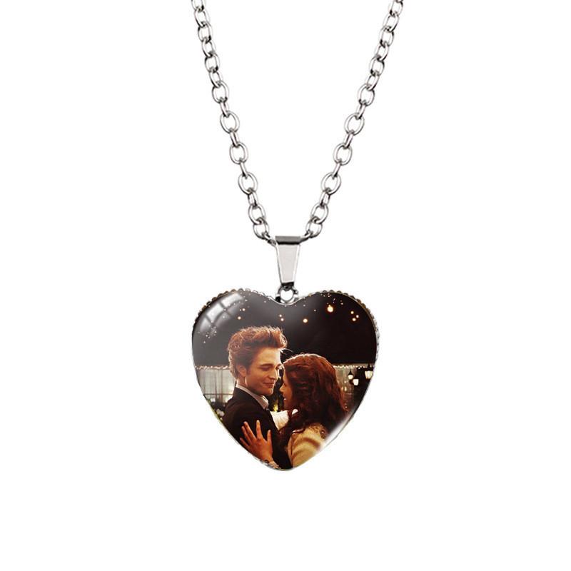 Stunning 2023 Twilight Saga Theme Heart Pendant Necklace With Unique Gemstone Design