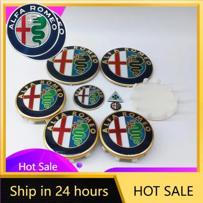 Car Stickers For 11pcs/sets 60mm 10pins GTAM Wheel Hub Cover Cap Key Stickers Steering Wheel Emblems for Alfa Romeo A